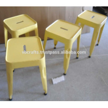 Taburete Industrial Cor Amarelo